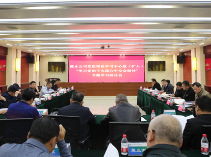 南宫NG28公司党组中心组（扩大）专题学习党的十九届六中全会精神